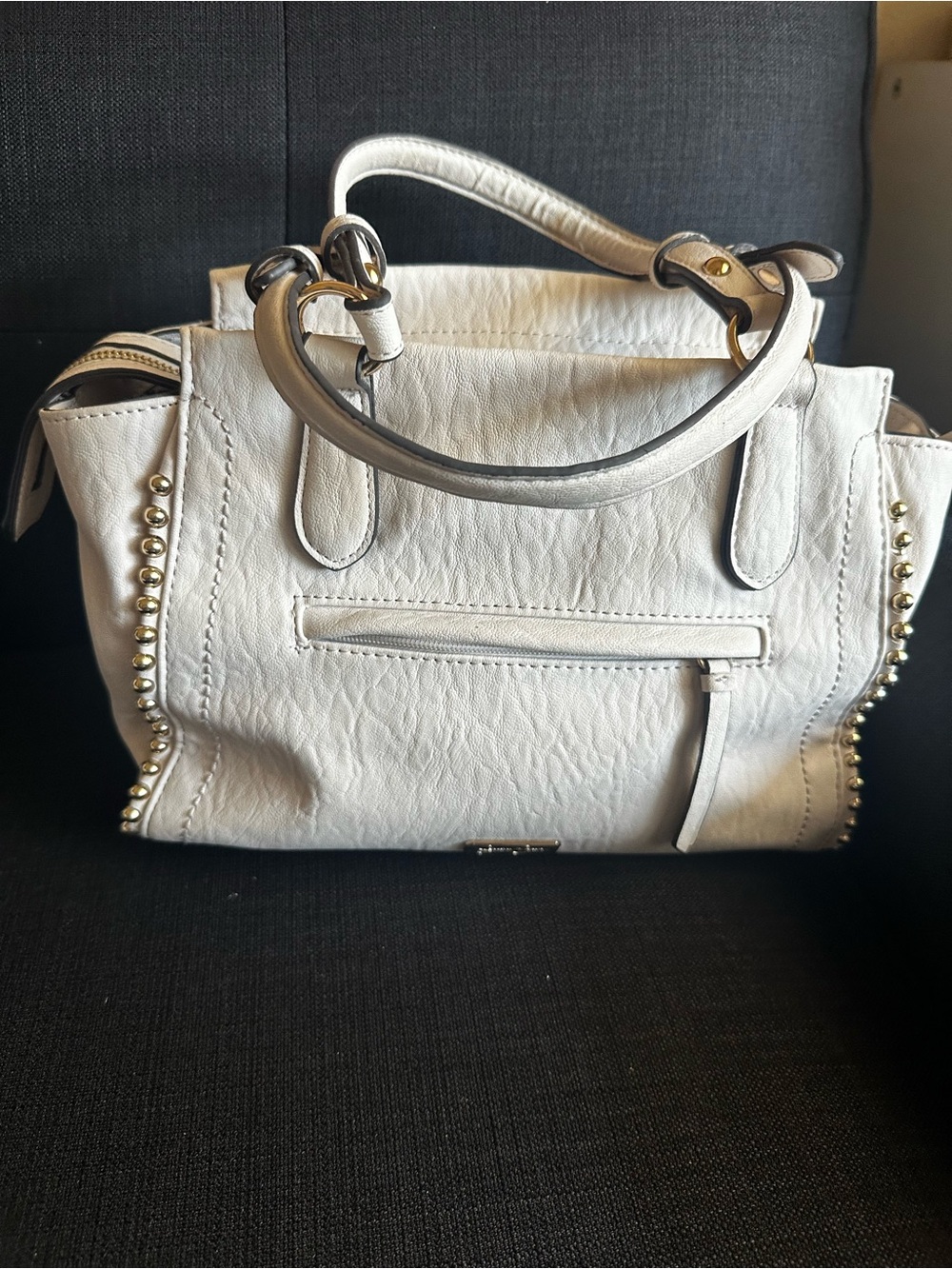 Palest pink Jessica Simpson Stud-Trim Satchel Handbag